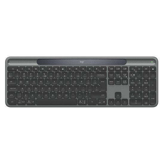 Logitech Signature Slim Solar+ K980 clavier Universel RF sans fil + Bluetooth QWERTY Graphite