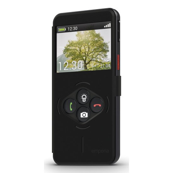 Emporia emporiaSMART.7lite 13,8 cm (5.45") SIM unique Android 15 4G USB Type-C 6 Go 128 Go 3500 mAh Noir