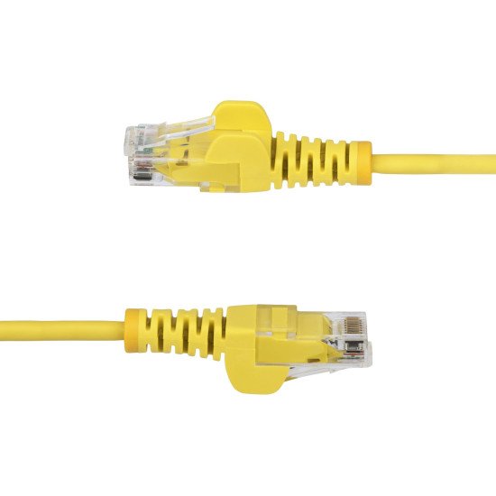 StarTech.com Câble Ethernet CAT6 Jaune Fin de 7m, Sans Accroc, 100W PoE, UTP, LSZH, Fil de Cuivre Pur 28AWG, Cordon Patch Réseau RJ45 avec Serre-Câble, Contrôlé Fluke StarTech.com Câble Ethernet CAT6 Jaune Fin de 7m, Sans Accroc, 100W PoE, UTP, LSZH, Fil de Cuivre Pur 28AWG, Cordon Patch Réseau RJ45 avec Serre-Câble, Contrôlé Fluke