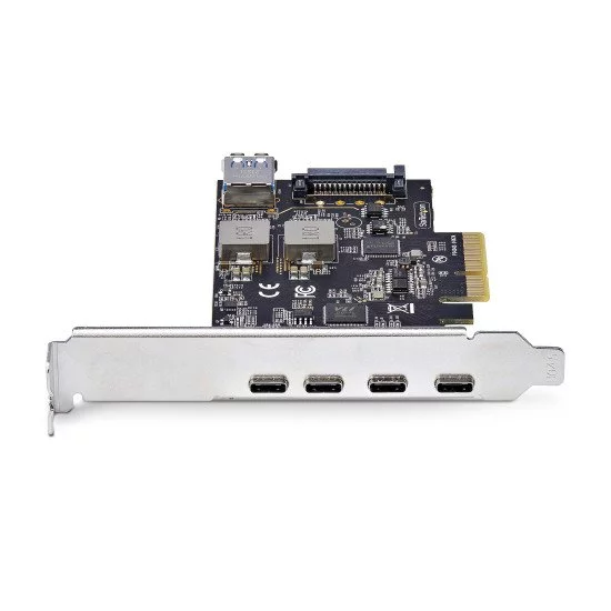 StarTech.com Carte PCIe USB à 5 Ports, USB 3.2 10Gbps, Carte PCI Express avec 4x USB-C et 1x USB-A interne, Carte Contrôleur USB PCIe, Windows/macOS/Linux StarTech.com Carte PCIe USB à 5 Ports, USB 3.2 10Gbps, Carte PCI Express avec 4x USB-C et 1x USB-A interne, Carte Contrôleur USB PCIe, Windows/macOS/Linux