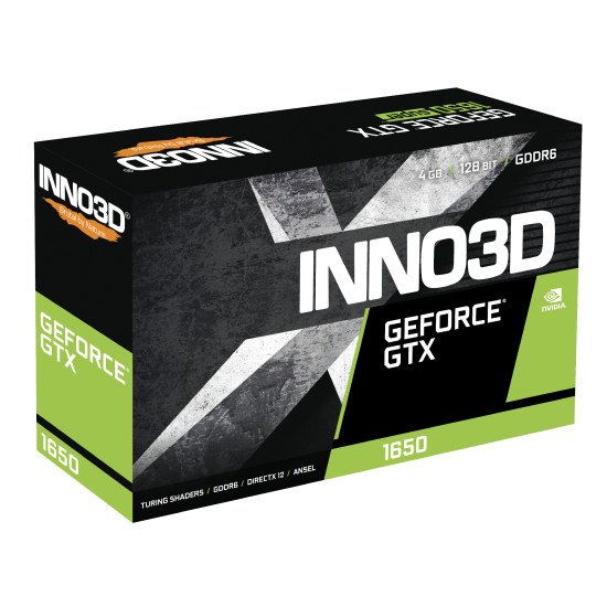 Inno3D GeForce GTX 1650 Twin X2 OC V3 NVIDIA 4 Go GDDR6
