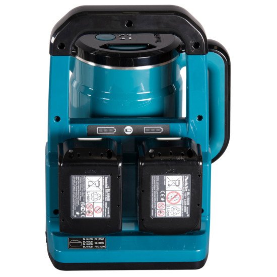 Makita DKT360Z bouilloire 0,8 L Noir, Bleu