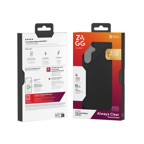 ZAGG Luxe coque de protection pour téléphones portables 17 cm (6.7") Housse Noir ZAGG Luxe coque de protection pour téléphones portables 17 cm (6.7") Housse Noir