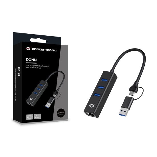 Conceptronic DONN07BA carte réseau Ethernet 5000 Mbit/s