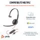 POLY Micro-casque Blackwire 3210 monaural USB-C + adaptateur USB-C/A POLY Micro-casque Blackwire 3210 monaural USB-C + adaptateur USB-C/A