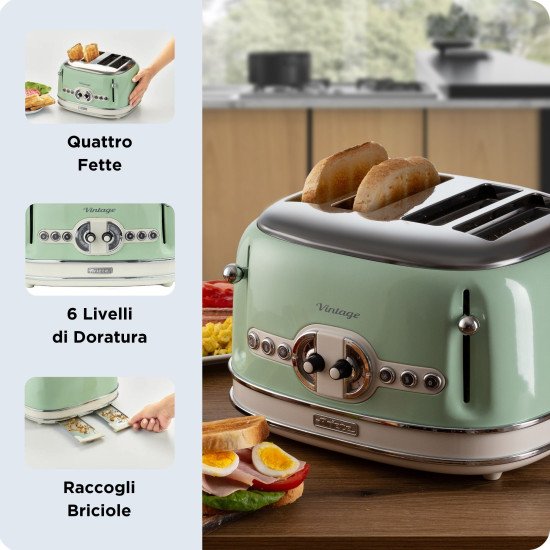 Ariete 0156/04 6 4 part(s) 1600 W Vert