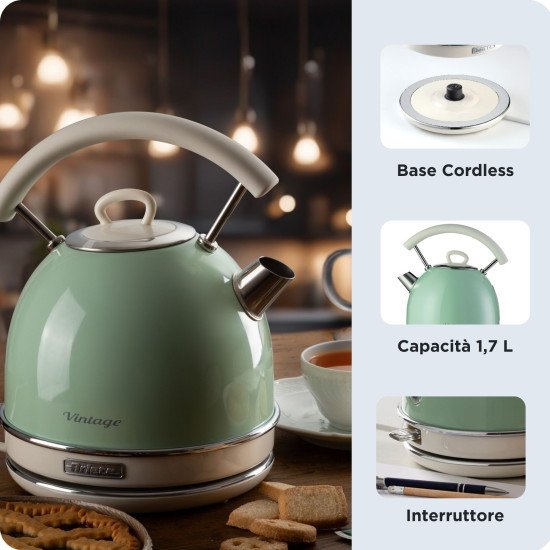 Ariete 2877/04 bouilloire 1,7 L 2000 W Vert