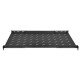 Intellinet Étagère fixe réglable 19", 1U, profondeur 750 mm, rails réglables de 750 à 950 mm, charge max. 20 kg, noire, garantie à vie