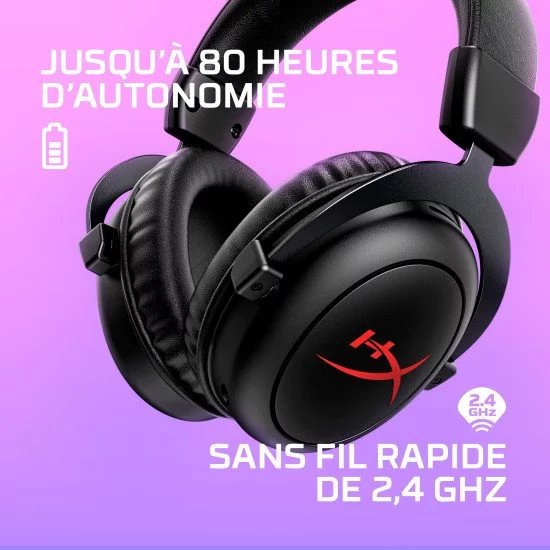 HyperX Casque de jeu sans fil Cloud II Core HyperX Casque de jeu sans fil Cloud II Core