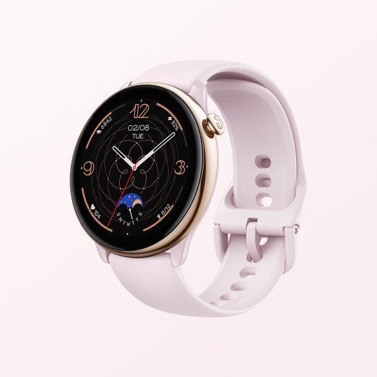 Amazfit GTR Mini 3,25 cm (1.28") AMOLED 42 mm Numérique 416 x 416 pixels Écran tactile Or, Rose GPS (satellite)