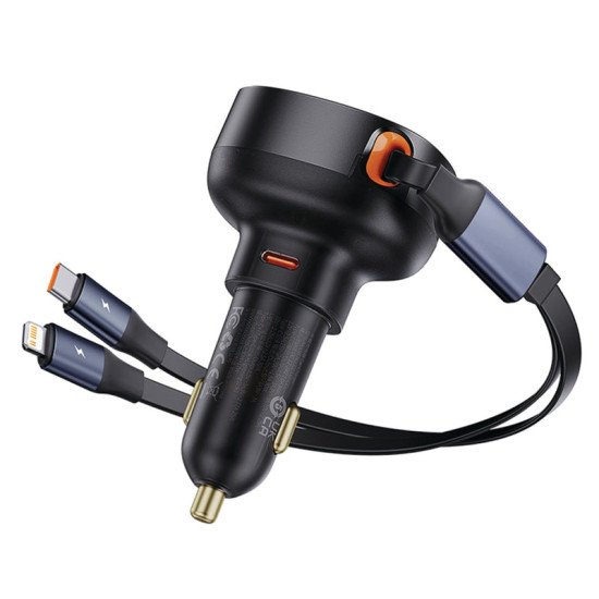 Baseus Enjoyment Pro 60W Universel Noir Allume-cigare Charge rapide Auto Baseus Enjoyment Pro 60W Universel Noir Allume-cigare Charge rapide Auto