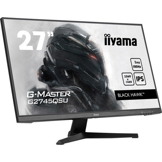 iiyama G-MASTER G2745QSU-B1 écran PC 68,6 cm (27") 2560 x 1440 pixels Dual WQHD LED Noir