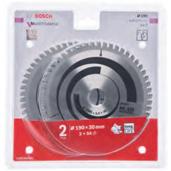 Bosch 2 608 644 651 lame de scie circulaire 19 cm 2 pièce(s)