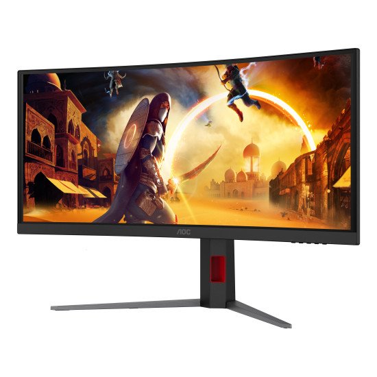 AOC G4 CU34G4ZCA écran PC 86,4 cm (34") 3440 x 1440 pixels Wide Quad HD Noir, Rouge