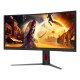 AOC G4 CU34G4ZCA écran PC 86,4 cm (34") 3440 x 1440 pixels Wide Quad HD Noir, Rouge
