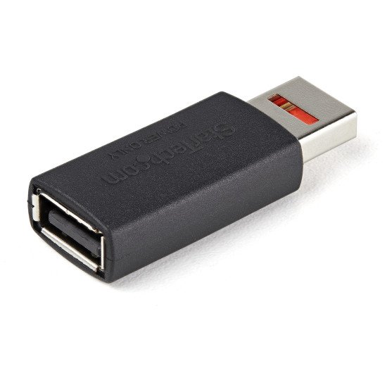 StarTech.com Adaptateur Chargeur USB Sécurisé - Data Blocker - Charge Only USB-A Mâle vers Femelle - Protection Chargeur No-Data pour SmartPhone/Tablette - Adaptateur Blocage Transfert Données USB