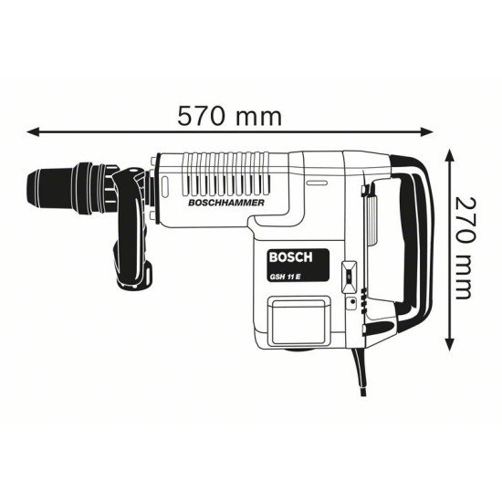 Bosch 0 611 316 703 marteau rotatif 1500 W