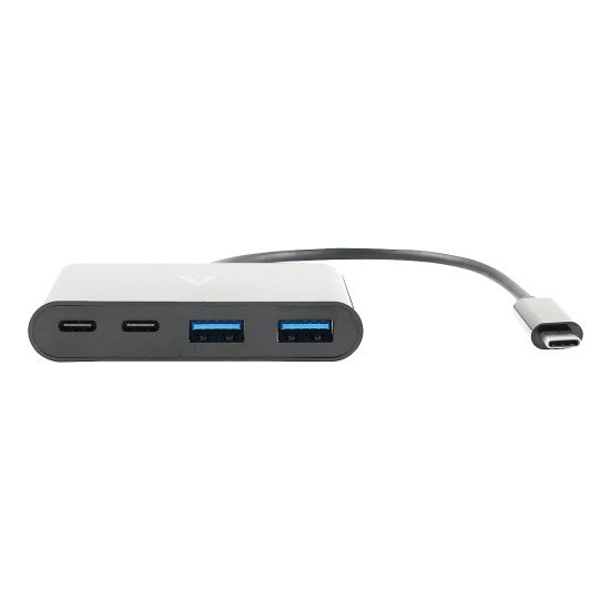 V7 USB-C mâle vers USB-A femelle x 2, hub USB-C femelle USB 3.2 Gen1 5 Gbit/s x 2 noir