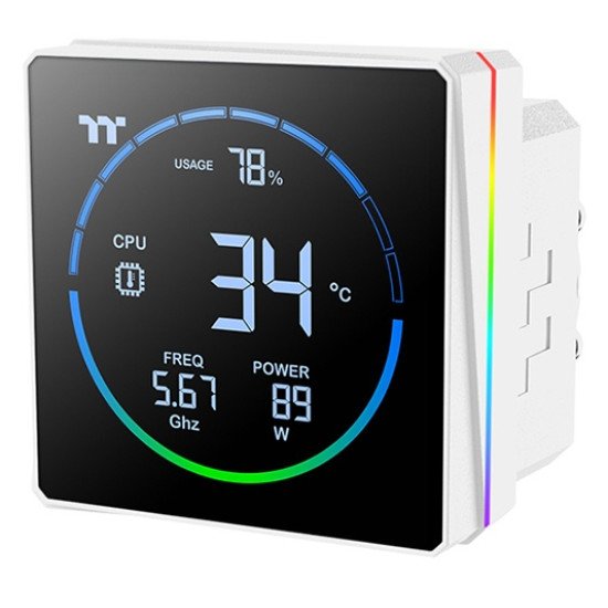 Thermaltake TH240-S V3 ARGB Processeur Refroidisseur de liquide tout-en-un 12 cm Blanc 1 pièce(s)