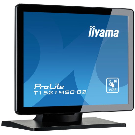 iiyama ProLite T1521MSC-B2 écran PC 38,1 cm (15") 1024 x 768 pixels XGA LED Écran tactile Dessus de table Noir