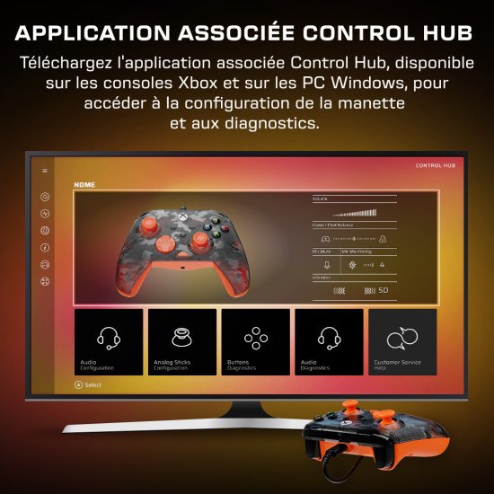 Turtle Beach Rematch Core – Camouflage noir fantôme/orange Turtle Beach Rematch Core – Camouflage noir fantôme/orange