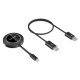 Manhattan Kit de présentation sans fil HDMI 1080p, ensemble de 2 pièces avec récepteur HDMI et émetteur USB-C type dongle, pour diffusion vidéo sans fil depuis un ordinateur portable, une tablette ou un smartphone vers un téléviseur ou un projecteur HDMI,