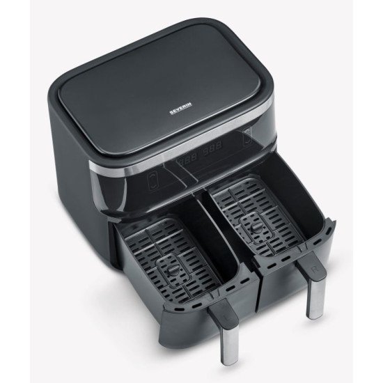 Severin FR 2463 Double 8 L Autonome 2600 W Friteuse d'air chaud Noir