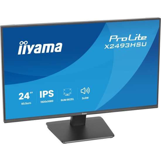 iiyama ProLite X2493HSU-B1 écran PC 60,5 cm (23.8") 1920 x 1080 pixels Full HD Noir