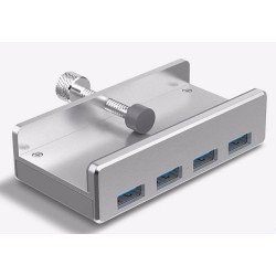 ALLNET ALL-USB3-HUB-4-CLIP hub & concentrateur USB 3.2 Gen 1 (3.1 Gen 1) Type-A 5000 Mbit/s Argent ALLNET ALL-USB3-HUB-4-CLIP hub & concentrateur USB 3.2 Gen 1 (3.1 Gen 1) Type-A 5000 Mbit/s Argent