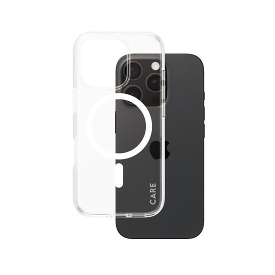 PanzerGlass CARE by PG White MagS iPhone16 6.3 Pro coque de protection pour téléphones portables Housse Transparent PanzerGlass CARE by PG White MagS iPhone16 6.3 Pro coque de protection pour téléphones portables Housse Transparent