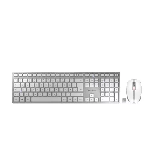 CHERRY DW 9100 SLIM clavier RF sans fil + Bluetooth QWERTZ Argent CHERRY DW 9100 SLIM clavier RF sans fil + Bluetooth QWERTZ Argent