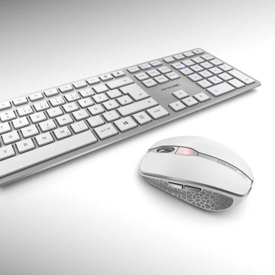 CHERRY DW 9100 SLIM clavier RF sans fil + Bluetooth QWERTZ Argent CHERRY DW 9100 SLIM clavier RF sans fil + Bluetooth QWERTZ Argent
