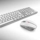 CHERRY DW 9100 SLIM clavier RF sans fil + Bluetooth QWERTZ Argent