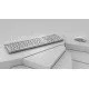 CHERRY DW 9100 SLIM clavier RF sans fil + Bluetooth QWERTZ Argent CHERRY DW 9100 SLIM clavier RF sans fil + Bluetooth QWERTZ Argent