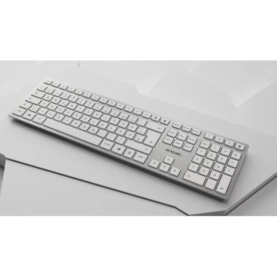 CHERRY DW 9100 SLIM clavier RF sans fil + Bluetooth QWERTZ Argent CHERRY DW 9100 SLIM clavier RF sans fil + Bluetooth QWERTZ Argent