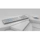 CHERRY DW 9100 SLIM clavier RF sans fil + Bluetooth QWERTZ Argent CHERRY DW 9100 SLIM clavier RF sans fil + Bluetooth QWERTZ Argent