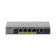 NETGEAR GS105P Non-géré Gigabit Ethernet (10/100/1000) Connexion Ethernet POE Montage sur le bureau ou sur le mur Gris