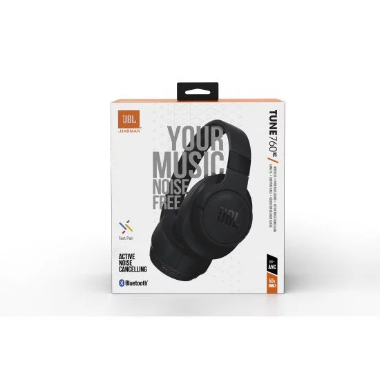 JBL Tune 760 NC Casque Sans fil Arceau Appels/Musique USB Type-C Bluetooth Noir JBL Tune 760 NC Casque Sans fil Arceau Appels/Musique USB Type-C Bluetooth Noir