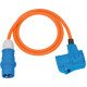 Brennenstuhl 1132920525 câble électrique Orange 1,5 m
