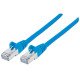 Intellinet Câble patch réseau, Cat6, 10 m, bleu, cuivre, S/FTP, LSOH/LSZH, PVC, RJ45, contacts plaqués or, anti-accroc, avec manchon, garantie à vie