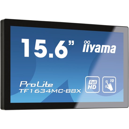 iiyama ProLite TF1634MC-B8X 15.6" 1920 x 1080 pixels Plusieurs pressions Multi-utilisateur Noir