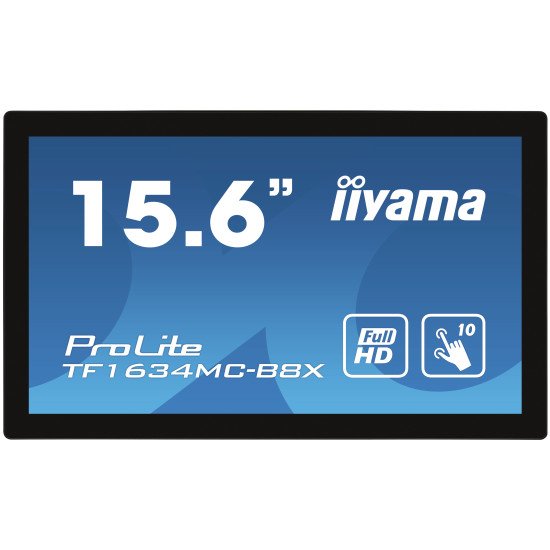 iiyama ProLite TF1634MC-B8X 15.6" 1920 x 1080 pixels Plusieurs pressions Multi-utilisateur Noir