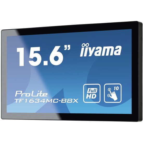 iiyama ProLite TF1634MC-B8X 15.6" 1920 x 1080 pixels Plusieurs pressions Multi-utilisateur Noir