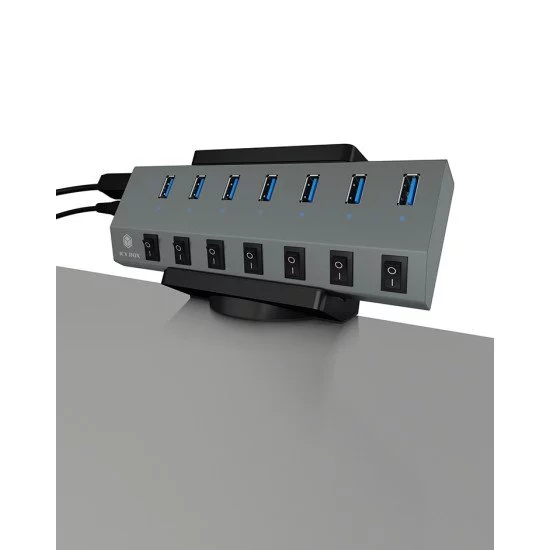 ICY BOX IB-MSA106-HH Support passif Hub USB Noir ICY BOX IB-MSA106-HH Support passif Hub USB Noir