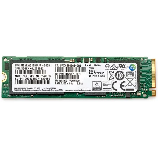 HP 512GB PCIe 4x4 NVMe TLC SSD M.2 512 Go PCI Express 4.0 HP 512GB PCIe 4x4 NVMe TLC SSD M.2 512 Go PCI Express 4.0