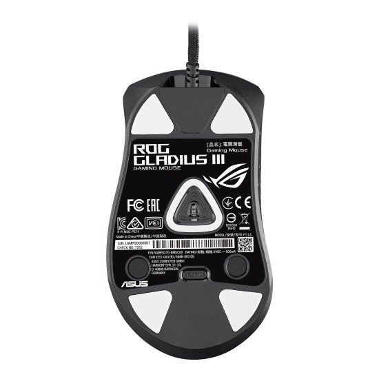 ASUS ROG Gladius III souris Droitier USB Type-A Optique 19000 DPI ASUS ROG Gladius III souris Droitier USB Type-A Optique 19000 DPI