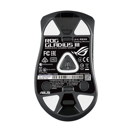ASUS ROG Gladius III souris Droitier USB Type-A Optique 19000 DPI ASUS ROG Gladius III souris Droitier USB Type-A Optique 19000 DPI