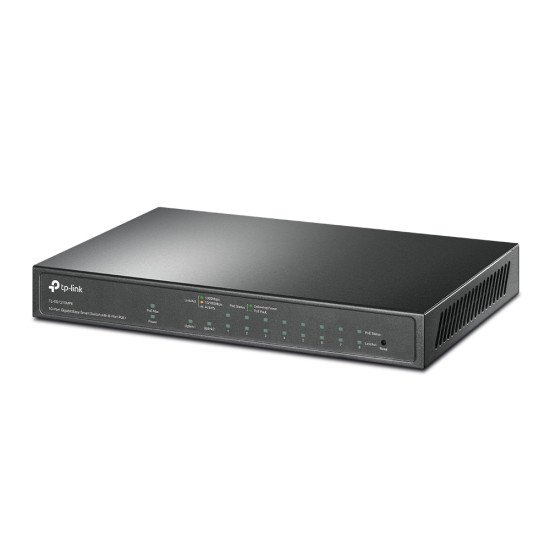 TP-LINK TL-SG1210MPE commutateur réseau Gigabit Ethernet (10/100/1000) Noir