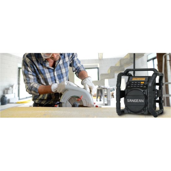Sangean U-5 DBT Chantier Analogique et numérique Noir