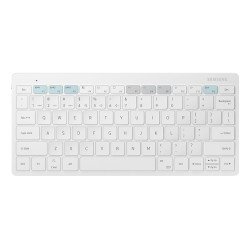 Samsung EJ-B3400BWGGDE clavier pour tablette Blanc Bluetooth QWERTZ Allemand